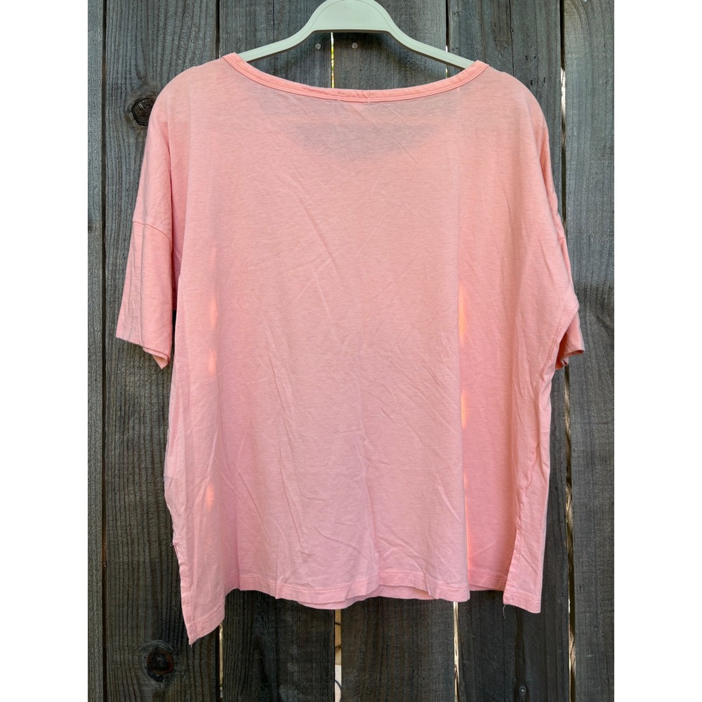 Gap Designed & Crafted Peach Cotton Blend Dolman Sleeve Top Large - Picture 2 of 4